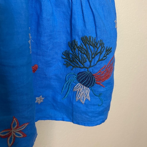 Johnny Was Blue Embroidered Dress - Picture 10 of 14